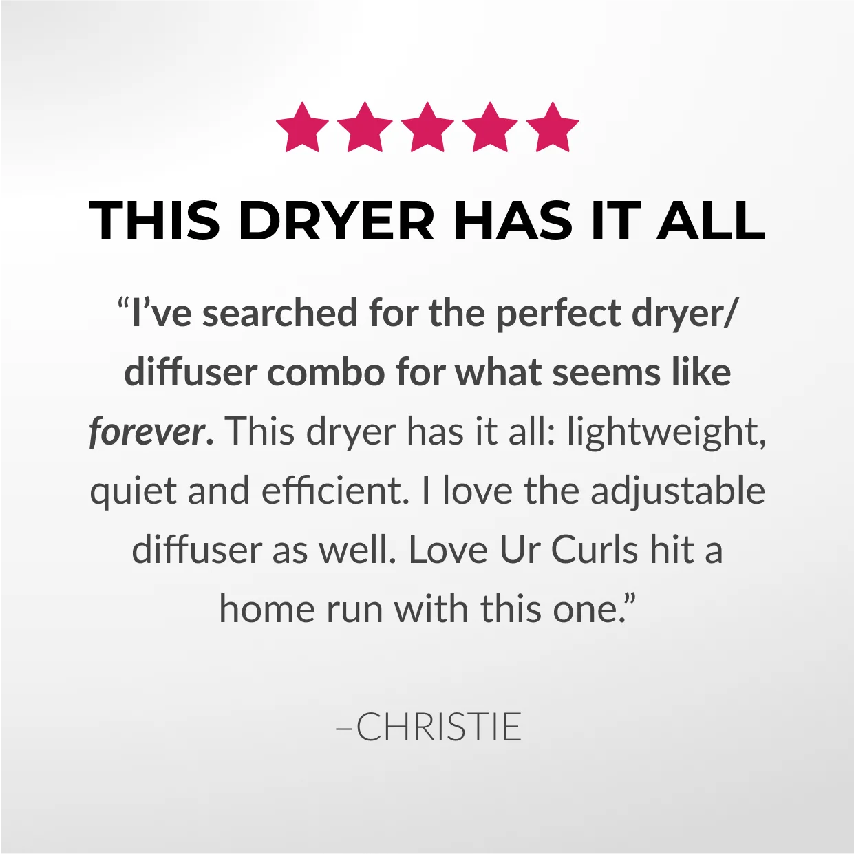 Hair Dryer + Diffuser