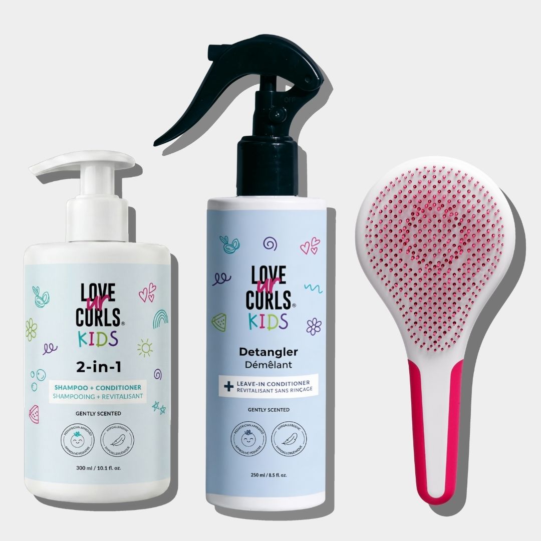Lil' Curls Wash n' Detangle Kit Gently Scented
