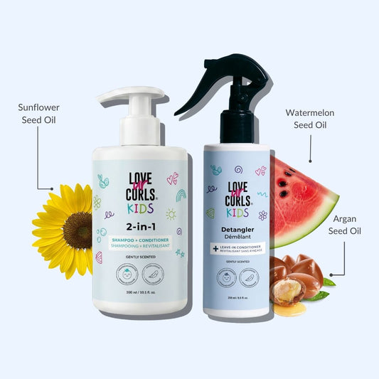 Lil' Curls Wash n' Detangle Kit Gently Scented