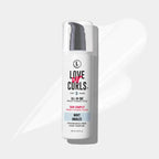 Bottle of Love Ur Curls hair product on a white background