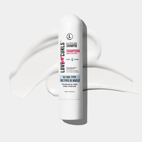 Love 4 Curls shampoo bottle on a white background