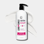 Love Ur Curls conditioner bottle on a white background