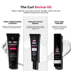 Curl Revival Kit with three products on a white background