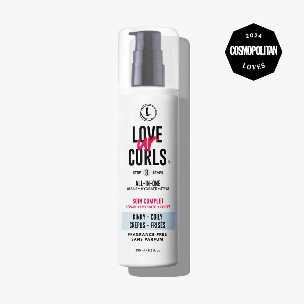 fragrance free 3 step system with the conditioner shampoo and the styler with cosmopolitan logo