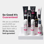 Collection of Love UR Curls hair care products on a white background with promotional text.