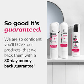 30 day money back gurantee love ur curls lus brands