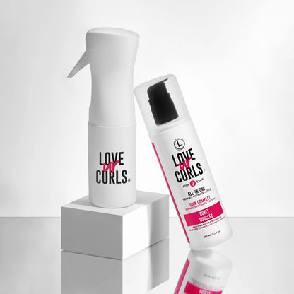 infinity spray bottle with all in one love ur curls styler