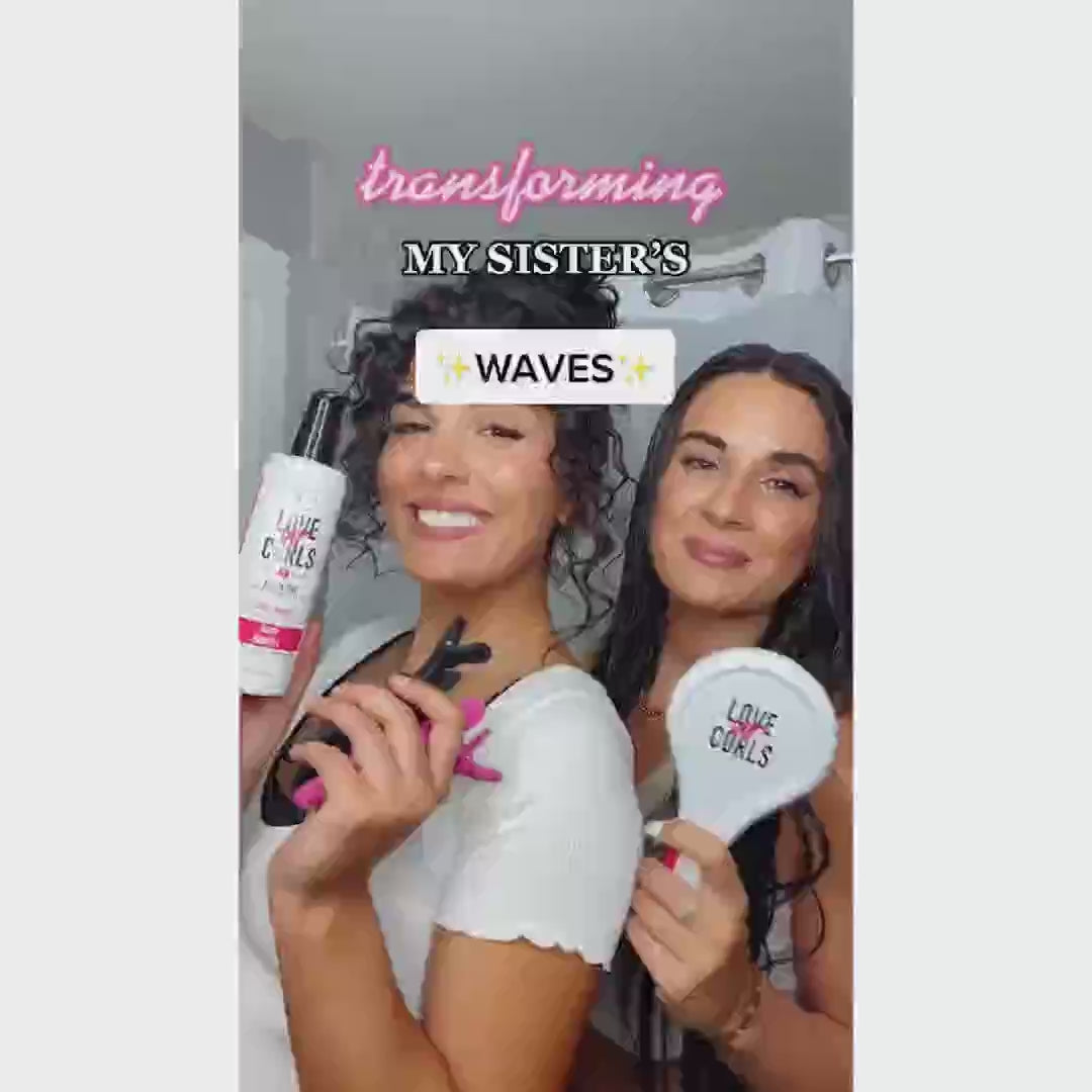 3 step system with wavy hair model using video and explaining application 