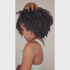 video of a model using the 3 step system kinky coily lus brand love ur curls
